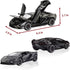 Lambo Toy Car Sian FKP3 Die-Cast Car Model with Lights and Sound Pull Back Toy Car for Boys Age 3 4 5 6 + Year Old (Black)...