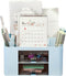 Desk Organizer,Multi-Functional Item of Stationery,Desk Organizers and Accessories desk with 5 Compartments (Blue)...