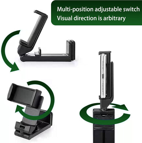 1 PC Car Phone Holder with Hidden Clip, Foldable Waterproof Vehicle Phone Mount, 360 Degree Rotation, Universal Liftable Travel Essential Accessor...