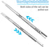 2 Pcs Drawer Slides, 12"/310mm Metal Ball Bearing Side Mount Drawer Slide, Two Way Slide Track Rail for Drawer, 10kg/22.05" Strong Bearing Capacit...