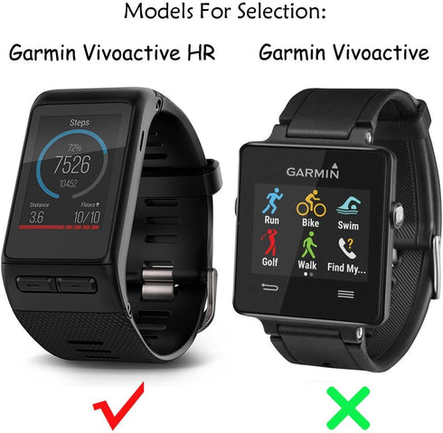 Band for Garmin Vivoactive HR, Soft Silicone Replacement Watch Band Only for Garmin Vivoactive HR (No Tracker, Replacement Bands Only)...