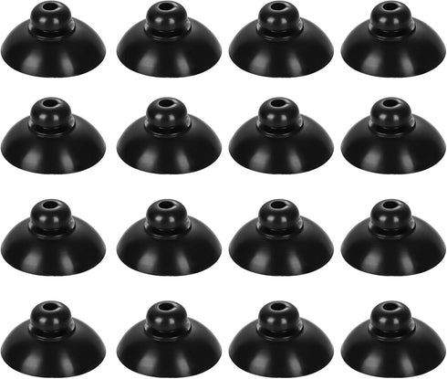 16pcs Fish Tank Suction Cups, Black Aquarium Suction Cup Camp Clip Rubber Suction Cup Clips Accessories Fish Tank Attachments for Fish Tank Aerati...