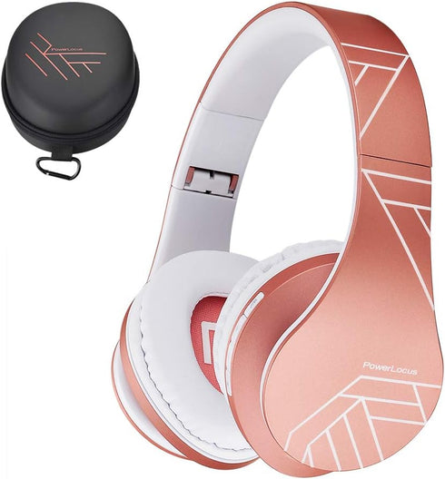 PowerLocus Bluetooth Over-Ear Headphones, Wireless Stereo Foldable Headphones Wireless and Wired Headsets with Built-in Mic, Micro SD/TF, FM for i...
