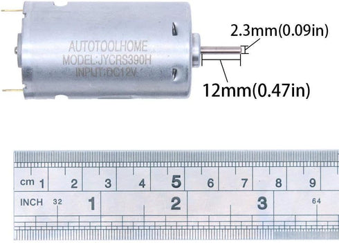 AUTOTOOLHOME Mini DC 12V Electric Hand Drill Motor PCB & Twist Drills Set 1/88-1/6 inch JT0 Chuck Jewelry Craft Drill Kit...