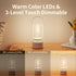 Retro Cordless Lantern Table Lamp, 40 Hours Long Lasting Dimming Night Light, Small Rechargeable Battery Operated Light for Nightstand, Decoration...