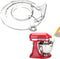 Updated for KitchenAid Tilt Head 4.5-5 QT Pouring Shield (for Stainless Steel Bowls Only), Fully Enclosed Foldable Lid Mixer Bowl Cover for Kitche...