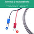 Twidec/2M NPT 1/2"inch (6X50MM) Pipe Thread Temperature Sensor Probe Two Wire Temperature Controller (0~600?) 304 Stainless Steel K Type Thermocou...