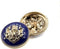 10PCS Clothes Buttons - Fashion Sewing Button Round Shaped Metal Button Set for Men Women Blazer, Coat, Uniform, Shirt, Suit and Jacket (Blue, 15m...