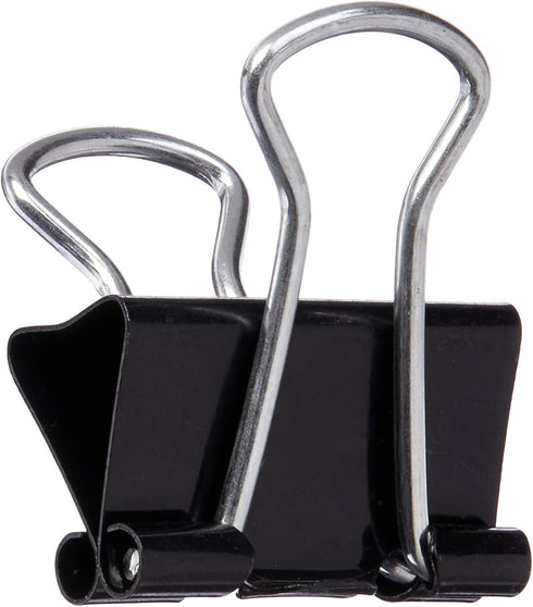 Universal 10199VP Mini Binder Clips, Zip-Seal Bag, 1/4-Inch Capacity, 5/8-Inch Wide, Black, 144/Bag...