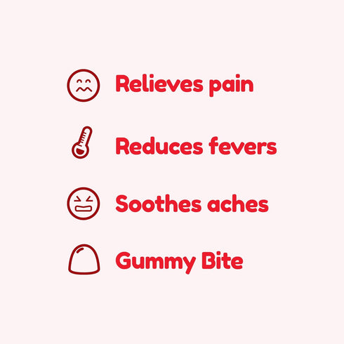 DrKids Children’s Pain and Fever Gummies, Acetaminophen, Free from, Travel Compliant (24 count)...