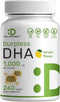 DEAL SUPPLEMENT DHA Supplements | 240 Softgels, Burpless, Lemon Flavor, DHA 1000mg + EPA 500mg, Wild Caught Fish, Rich in Omega-3s, Mercury Free, ...
