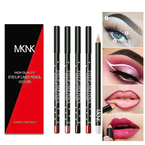 Eye Liner Pencil Set - 12Pcs Lot Set 12 Colors Eyeliner Pencil Waterproof Long Lasting Eyeliners Eye Makeup Soft Crayon Pencils...