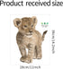 ROFARSO Lifelike Cute Lovely Baby Lion Animal Wall Stickers Removable Wall Decals Peel and Stick Wall Art Decorations Home Decor for Kid Nursery B...