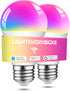 Smart Light Bulbs 60W Equivalent, 800LM 9W WiFi Smart Bulb Compatible with Alexa/Google Assistant, A19 E26 Smart Light Bulb No Hub Required, 2.4GH...