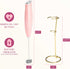 Paris Hilton Electric Handheld Milk Frother with Double Coil Head Whisk and Gold Metal Stand, Battery Powered (2 AA Batteries Required but Not Inc...