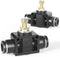 TAILONZ PNEUMATIC 4mm Tube OD Air Flow Control Valve with Push-to-Connect Fitting, in-Line Speed Controller Union Straight SCF-4 (Pack of 1)...
