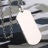 HZMAN Mens High Polishing Stainless Steel Dog Tag Pendant Necklace 22+2 Inch Link Chain...