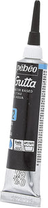 Pebeo Setasilk Silk Painting Water Based Gutta 20-Milliliter Tube, Black, 0.68 Fl Oz (Pack of 1)...