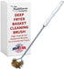 Deep Fryer Basket Cleaning Brush, Brass Bristle, Removes Grime for Diners & Restaurants Deep Fryers, Up to 750F High Heat Resistant Rustproof, Hig...