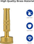 Heavy Duty Brass Adjustable Twist Hose Nozzle, 3/4" GHT Jet Nozzle High Pressure Garden Water Hose for Hose Outdoor Garden,Car Wash(2 Set?...