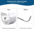 Heavy Duty Adjustable Curtain Rod Brackets Rod Holders for 1 Inch Rod, Silver Color, (Set of 2)...