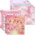 Origami 6x6 Paper Kit 50 Sheets 12 Vivid Colors Double Sided Printed Traditional Patterns Square for Arts Crafts Projects, Japanese Sakuras Flower...