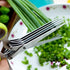 Multi-Layers Kitchen Herb Scissors, 5 Blade Kitchen Shears Scallion Cutter Laver Spices Herb Spice Kitchen Slicer Shredded Scallion Chive Cutter f...