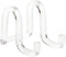 Plymor Clear Acrylic Ribbon-Style Display Easel, 1.875" H x 1.75" W x 2.625" D (6 Pack)...