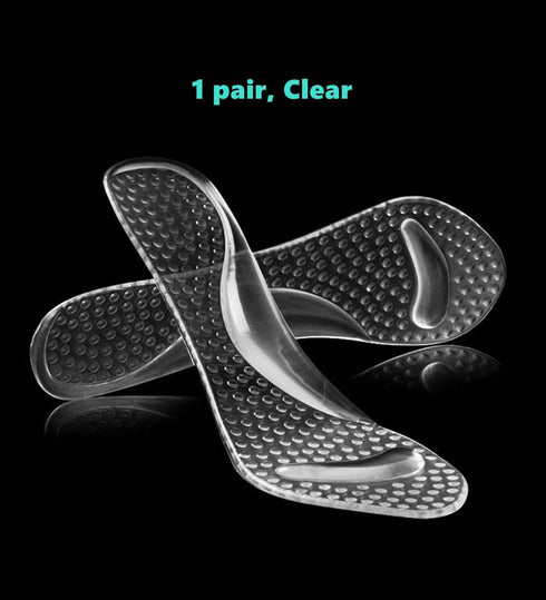 High Heel Inserts Gel Cushion Pads for Women, 3/4 Length Invisible Shoe Insoles with Arch Support, Pain Relief Anti-Slip Comfortable Metatarsal Pa...