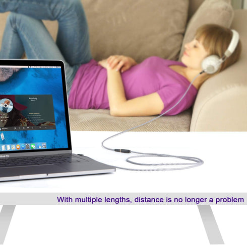 CableCreation Premium Stereo Jack Extension Cable Headphone Extension Cable 3.5mm Male to Female Aux Extension Cable for Phones, Headphones, Speak...