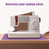 Sewing Machine Mat & Foot Pedal Mat, 19.7x15in & 13.4x6.7in Anti-Slip Sewing Machine Muffling Pad Set Decrease Vibrations Noise Sewing Accessories...