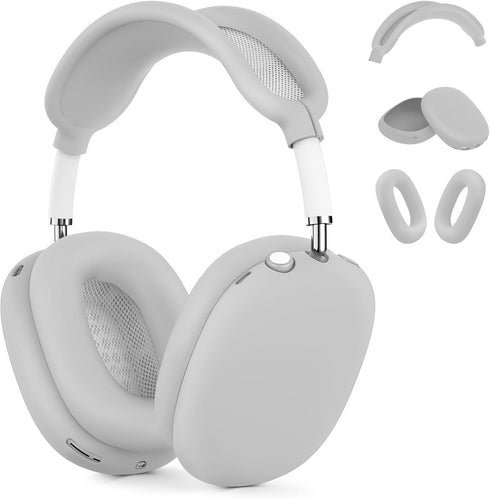 Silicone Case Cover for AirPods Max, Ear Pad Case Cover/Ear Cups Cover/Headband Cover for AirPods Max Headphones, Anti-Scratch Accessories Soft Si...