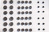 Shell(Mother of Pearl) Button for Suits, Blazers, Coats, Pants, Activity Wears. Dark Grey Color/3 Sizes as 1 Pack(36pcs Shell Buttons+12pcs Inner ...