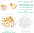 UNICRAFTALE 18 Sets 3 Sizes Stainless Steel Stud Earring Findings Stud Earring Cabochons Tray 6/8/10mm Golden DIY Blank Dome Earring Making Kits w...