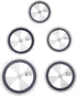 Circle Quilting Template CHENJIN 5PCS Circle Ruler Quilting Template Set for Quilting Circle Rulers Quilt Arc Circle Cutter Ruler, 5 Size...