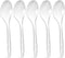 HANSGO 90PCS Clear Plastic Spoons, Heavy Duty Spoons Plastic Silverware Set Disposable Spoons for Party Wedding Picnic...