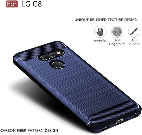 Sucnakp for LG G8 ThinQ Case,LG G8 Case, TPU Shock Absorption Cell Phone Cases Technology Raised Bezels Protective Cover for LG G8 Case (TPU Blue)...