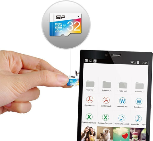 Silicon Power 32GB Up to 85MB/S Microsdhc UHS-1 Class10, Elite Flash Memory Card with Adaptor (SP032GBSTHBU1V20AE)...