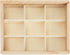 Bright Creations Small Unfinished Wood Box with Lid, 9 Compartment Storage Boxes (6.75 x 5.1 Inches, 2 Pack)...