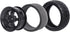 12mm Hex Wheel Rims & Rubber Tires with Foam Inserts for RC 1/10 On-Road Touring Car, Set of 4...