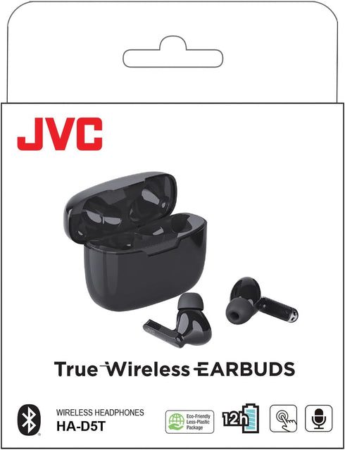 JVC HAD5TB Ultra-Compact IE Bluetooth Earbuds, True Wireless with Charging Case (Olive Black)...