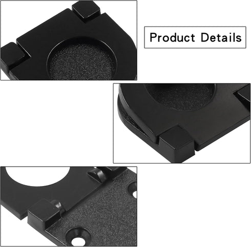 2 Pack Recessed Pull Ring Handles Black Hidden Recessed Type Drawer Mount Handle Deck Cabinet Flush Ring Sliding Door Pull Handle Recessed Furnitu...
