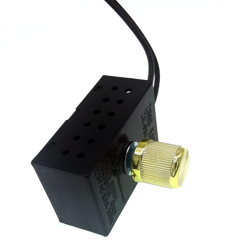 Zing Ear Switch ZE-03A,Rotary Dimmer Switch with Knob,120V 300W Home Table Lamp Control Replacement Repair Kit for Incandescent/LED/Halogen Lamps ...