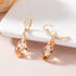Austrian Crystal Teardrop Leverback Dangle Earrings for Women Fashion 14K Gold Plated Hypoallergenic Jewelry...