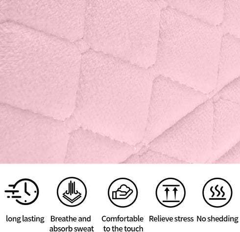 2PCS Universal Car Seatbelt Strap Cover, Long Crystal Velvet Shoulder Pad Cover Kit for Adults and Children, Helps Avoid Friction on Shoulder and ...