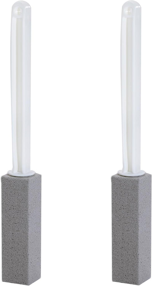 2 Packs Pumice Cleaning Stone with Extra Long Handle, Pumice Stone for Toilet Bowl Cleaning, for Cleaning Toilets, bathtubs, Grills, Swimming Pool...