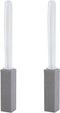 2 Packs Pumice Cleaning Stone with Extra Long Handle, Pumice Stone for Toilet Bowl Cleaning, for Cleaning Toilets, bathtubs, Grills, Swimming Pool...