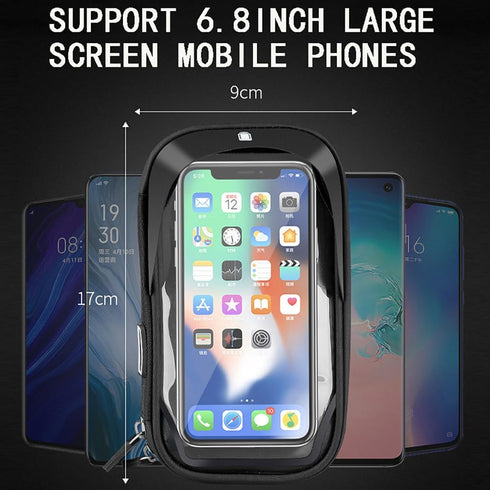 Bike/Bicycle Phone Holder Waterproof,Bike Accessories,Bike Handler Bag 360° Rotatable,Bike Phone Mount with Sensitive TPU Touch-Screen for Phones ...
