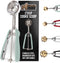 GORILLA GRIP Stainless Steel Cookie Scoop for Baking, 2 TBSP, Multipurpose Melon Baller, Meatball Spring Scoops, Perfect Portion Sizes, Easy Food ...