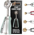 GORILLA GRIP Stainless Steel Cookie Scoop for Baking, 2 TBSP, Multipurpose Melon Baller, Meatball Spring Scoops, Perfect Portion Sizes, Easy Food ...